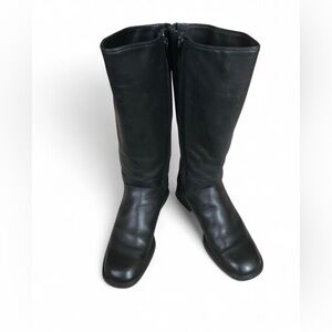 Santana Canada Black Leather Waterproof Knee Riding  Boots Size 7.5